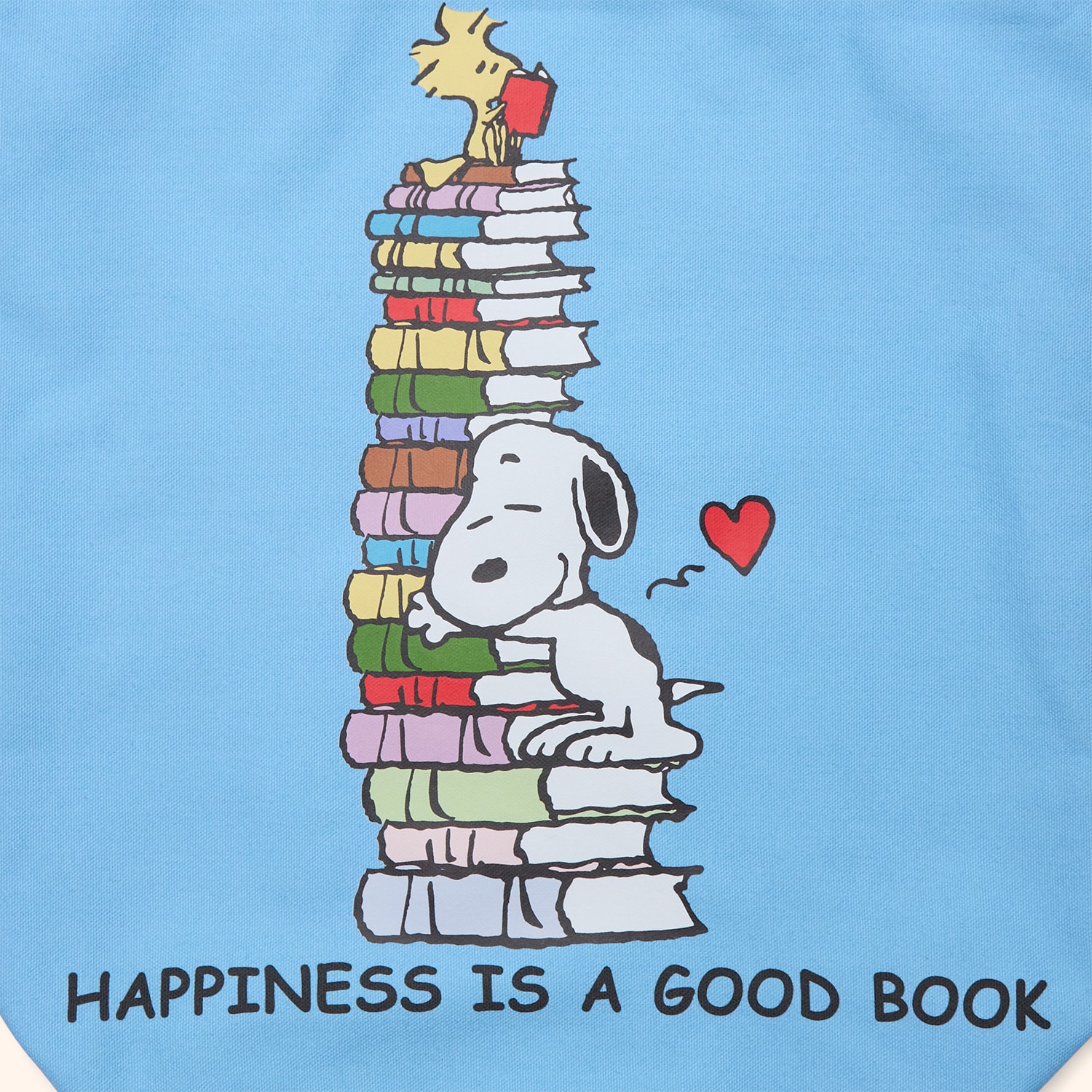 Tote bag Snoopy Pile de livres
